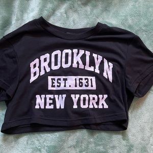 Cute black graphic top